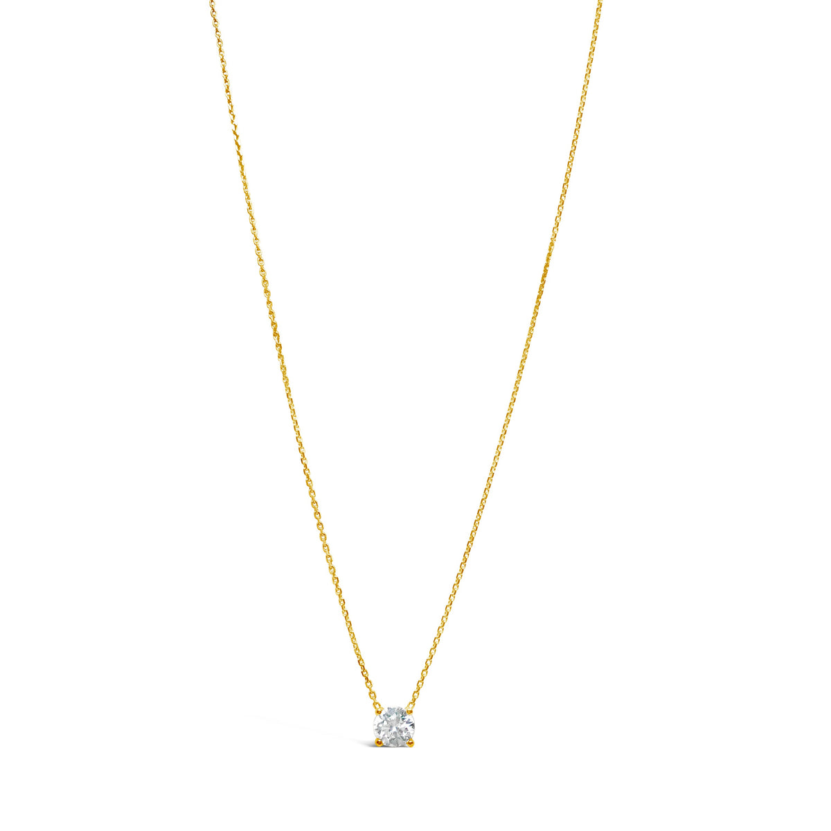 14ct Lab-Grown Floating Diamond Solitaire Necklace