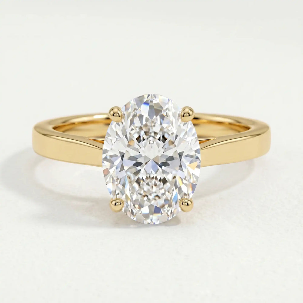 Isabella Oval Solitaire — 18ct Gold