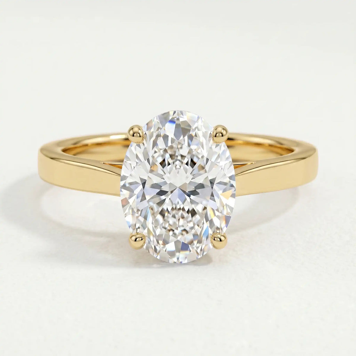 Isabella Oval Solitaire — 18ct Gold