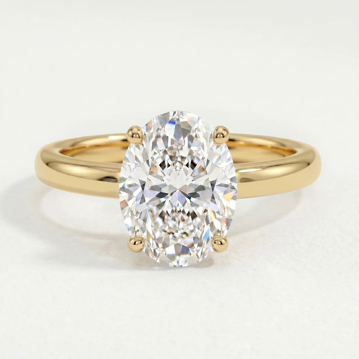 Lulu Petite Oval Solitaire — 18ct Gold