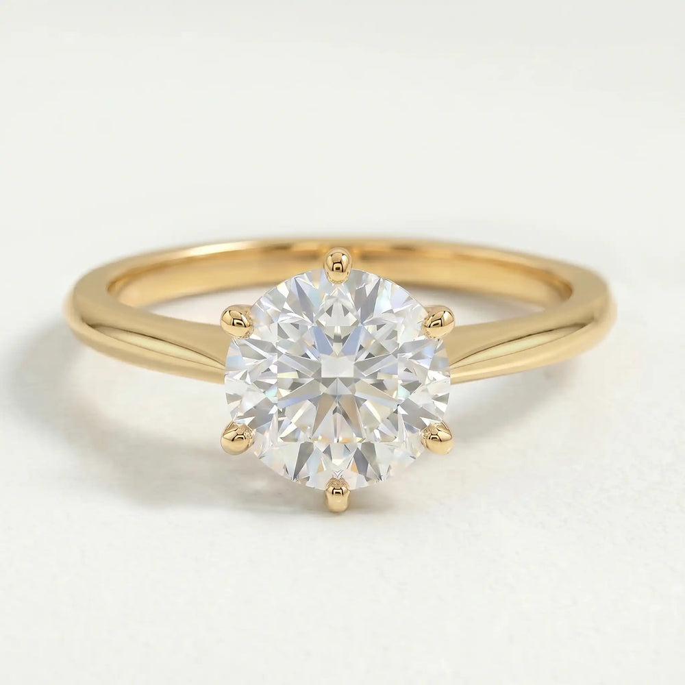 Lillie Six-Claw Solitaire — 18ct Gold