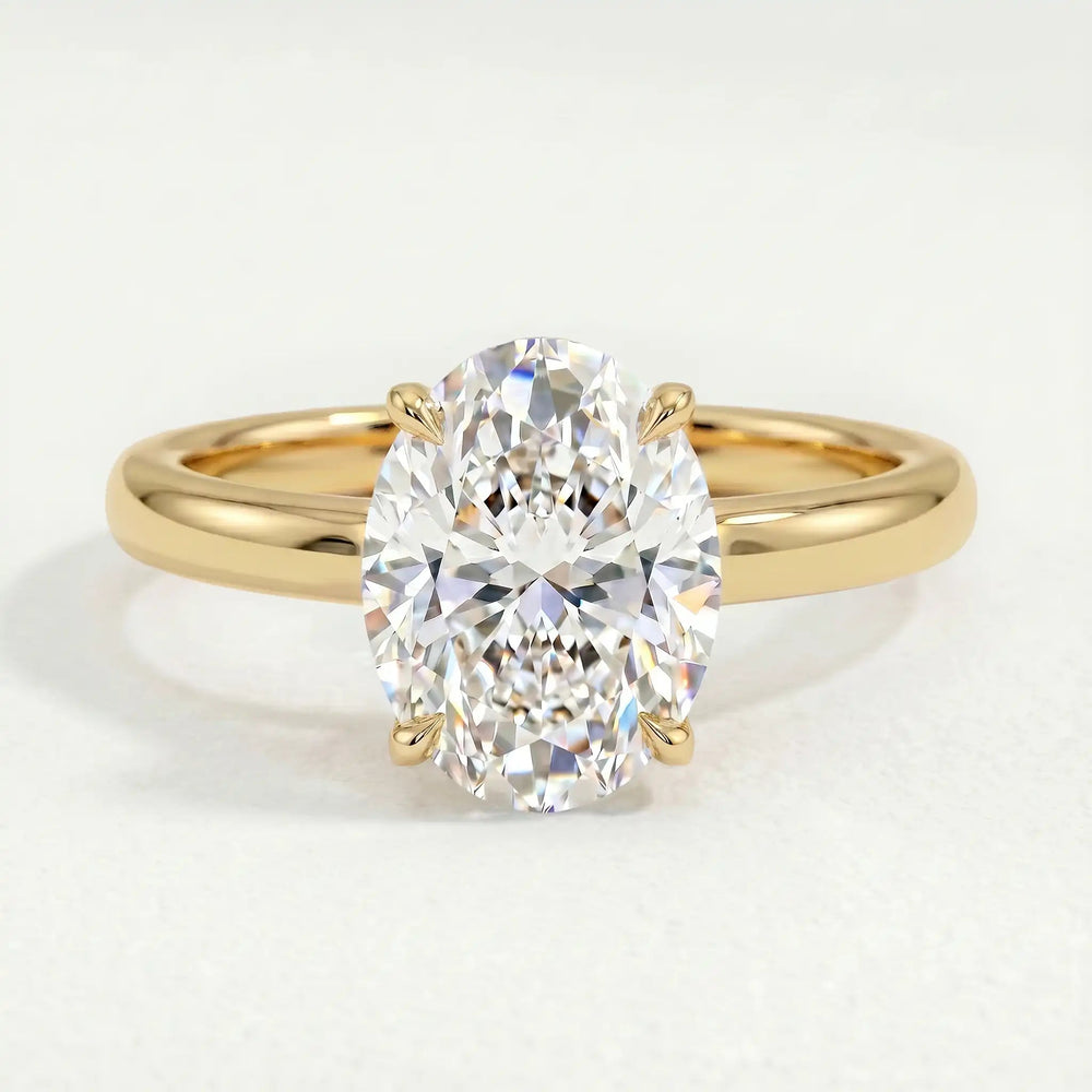 Paris Hidden Halo — 18ct Gold